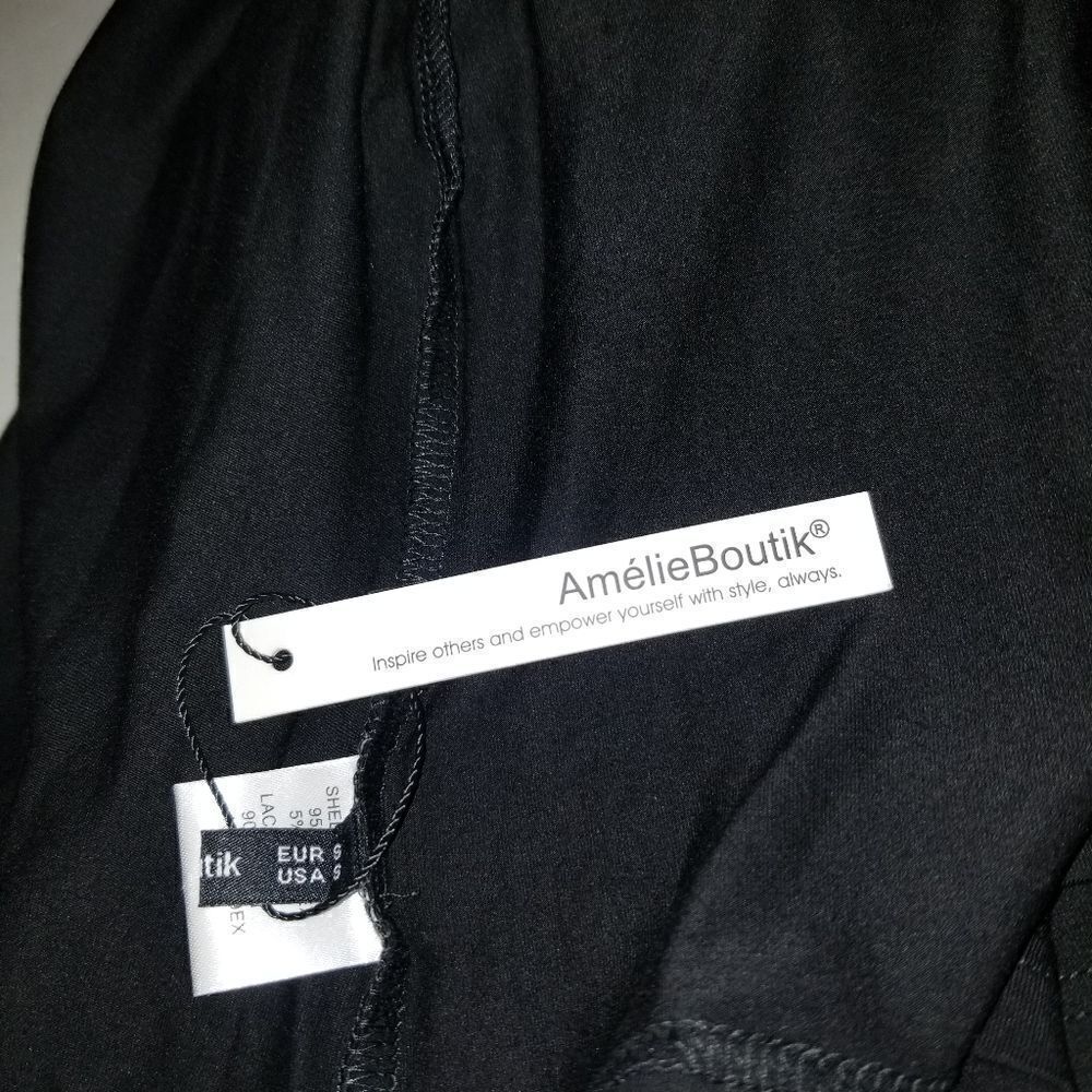 NWT AMELIE BOUTIK TOP BLACK Small - Picture 8 of 16